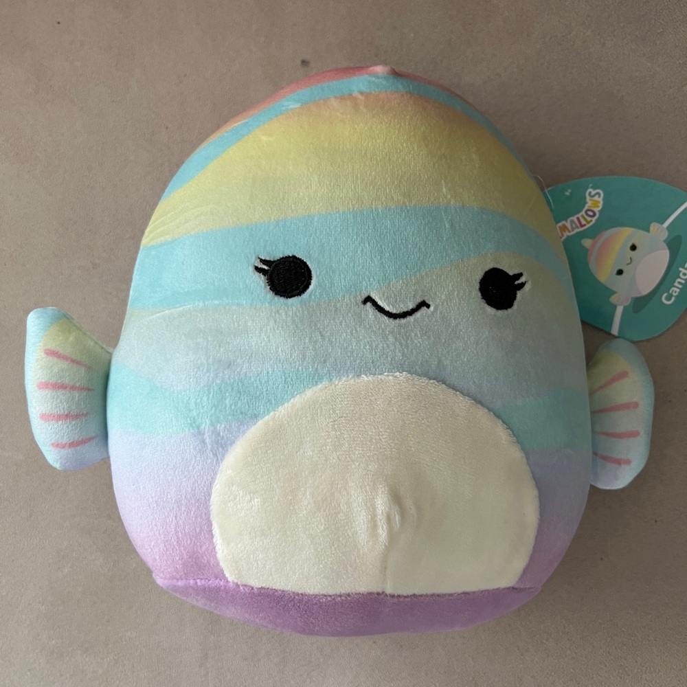 Squishmallows Blue and Yellow Fish Stuffed Animal - Canda
